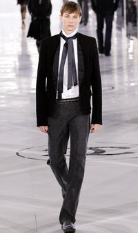 CHANEL 05A Black CC Logo Buttons Wool Tweed Jacket HOMME 50 シャネル ブラック ココボタン ウール ツイード ジャケット メンズ 即発