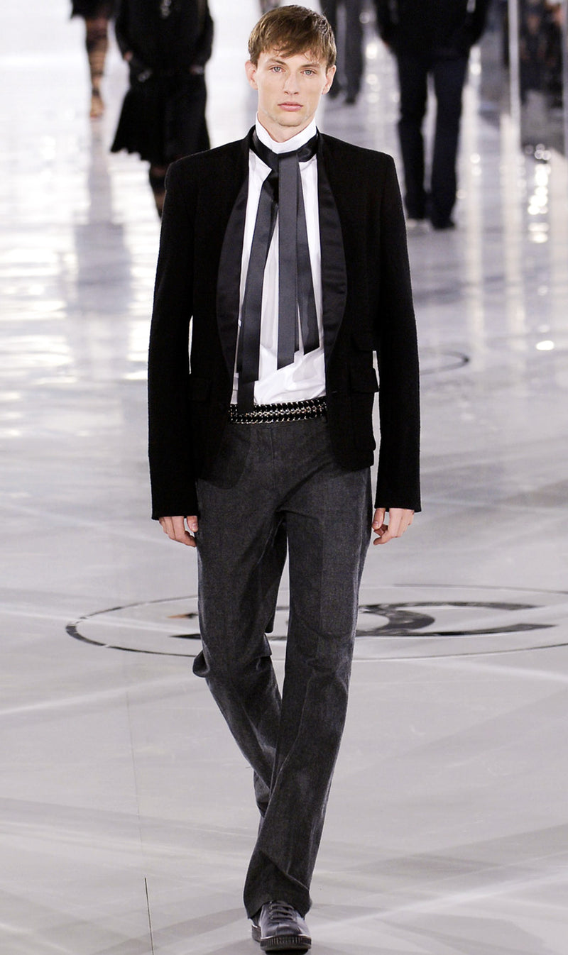 CHANEL 05A Black CC Logo Buttons Wool Tweed Jacket HOMME 50 シャネル ブラック ココボタン ウール ツイード ジャケット メンズ 即発