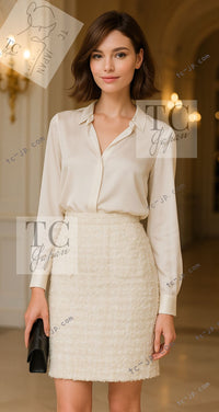 CHANEL 05S White Ivory Lesage Tweed Jacket 36 シャネル ホワイト アイボリー ルサージュ ツイード ジャケット 即発