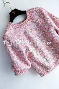 CHANEL 16C pink sequin women's sweater / シャネル レディース ピンク スパンコール セーター