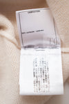 CHANEL 19C Ivory La Pausa CC Logo Turtle Cashmere Knit Sweater 36 38 シャネル アイボリー ホワイト ラ パウザ CC ロゴ タートル カシミア ニット セーター 即発