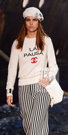 CHANEL 19C Ivory La Pausa CC Logo Turtle Cashmere Knit Sweater 36 38 シャネル アイボリー ホワイト ラ パウザ CC ロゴ タートル カシミア ニット セーター 即発