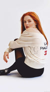 CHANEL 19C Ivory La Pausa CC Logo Turtle Cashmere Knit Sweater 36 38 シャネル アイボリー ホワイト ラ パウザ CC ロゴ タートル カシミア ニット セーター 即発