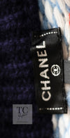 CHANEL 18N Coco Neige Navy Nordic Wool Knit Cardigan 34 シャネル ココ ネージュ ネイビー ノルディック ウール ニット カーディガン 即発