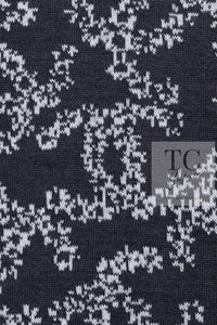 CHANEL 19PS Smoky Blue Gray CC Logo Cotton Knit Cardigan 34 36 シャネル ネイビー スモーキー グレー CC ロゴ コットン ロング ニット カーディガン 即発