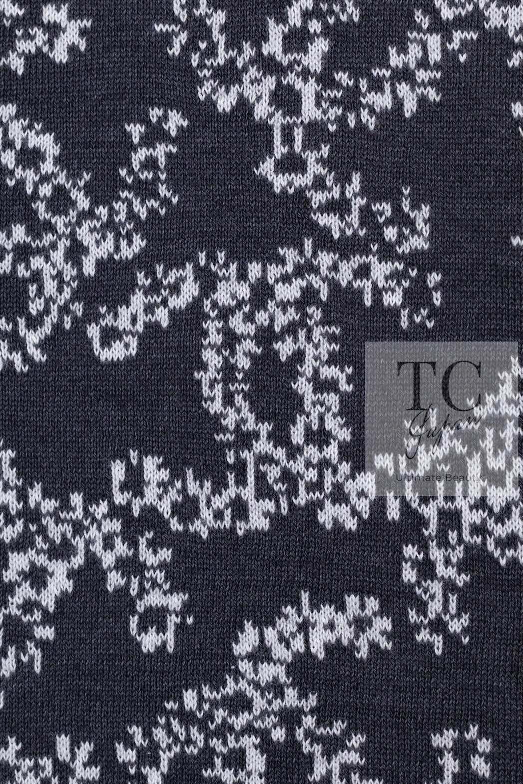 CHANEL 19PS Smoky Blue Gray CC Logo Cotton Knit Cardigan 34 36 シャネル ネイビー スモーキー グレー CC ロゴ コットン ロング ニット カーディガン 即発