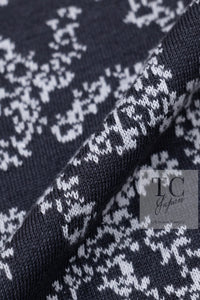 CHANEL 19PS Smoky Blue Gray CC Logo Cotton Knit Cardigan 34 36 シャネル ネイビー スモーキー グレー CC ロゴ コットン ロング ニット カーディガン 即発