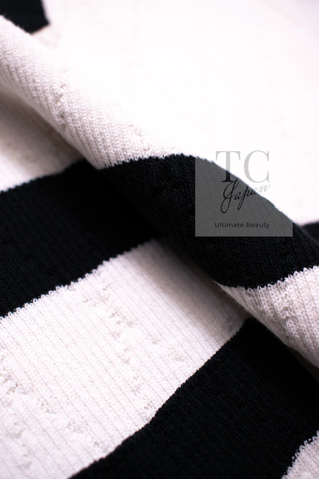 シャネル ポロシャツ トップス CHANEL ホワイト ブラック コットン