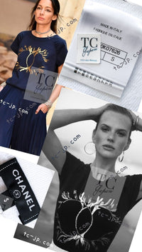 CHANEL 18C White CC Gold Leaf Logo T-shirt Tops S 36 38 シャネル ホワイト CC ゴールド ロゴ Tシャツ スウェット トップス 即発