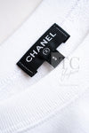 CHANEL 18C White CC Gold Leaf Logo T-shirt Tops S 36 38 シャネル ホワイト CC ゴールド ロゴ Tシャツ スウェット トップス 即発