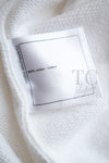 CHANEL 18C White CC Gold Leaf Logo T-shirt Tops S 36 38 シャネル ホワイト CC ゴールド ロゴ Tシャツ スウェット トップス 即発
