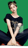 CHANEL 18C White CC Gold Leaf Logo T-shirt Tops S 36 38 シャネル ホワイト CC ゴールド ロゴ Tシャツ スウェット トップス 即発
