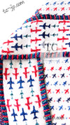 CHANEL 16S White Red Blue Airplane Tops Sweater 34 シャネル ホワイト レッド ブルー 飛行機 ニット トップス セーター 即発