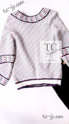 CHANEL 16S White Red Blue Airplane Tops Sweater 34 シャネル ホワイト レッド ブルー 飛行機 ニット トップス セーター 即発