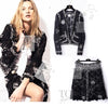 CHANEL 04S Camellia Black Lace Cardigan Jacket Skirt Set up 38 シャネル カメリア ブラック レース カーディガン ジャケット スカート セットアップ 即発