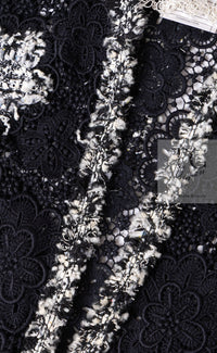 CHANEL 04S Camellia Pale Black Lace Cardigan Jacket 38 シャネル カメリア ブラック レース カーディガン ジャケット 即発