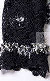 CHANEL 04S Camellia Black Lace Cardigan Jacket Skirt Set up 38 シャネル カメリア ブラック レース カーディガン ジャケット スカート セットアップ 即発