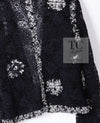 CHANEL 04S Camellia Black Lace Cardigan Jacket Skirt Set up 38 シャネル カメリア ブラック レース カーディガン ジャケット スカート セットアップ 即発