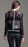 CHANEL 04S Camellia Black Lace Cardigan Jacket Skirt Set up 38 シャネル カメリア ブラック レース カーディガン ジャケット スカート セットアップ 即発
