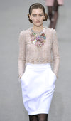 CHANEL 09S Beige Beaded Trim Jacket 38 シャネル ベージュ ビーズ トリミング ジャケット サラ・ジェシカ・パーカー着用 即発