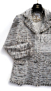 CHANEL 08A Sarah Jessica Parker Grey Multi Tweed Jacket 40 シャネル サラ ジェシカ着用 グレー マルチ ツイード ジャケット 即発