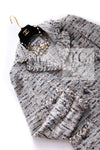 CHANEL 08A Sarah Jessica Parker Grey Multi Tweed Jacket 40 シャネル サラ ジェシカ着用 グレー マルチ ツイード ジャケット 即発