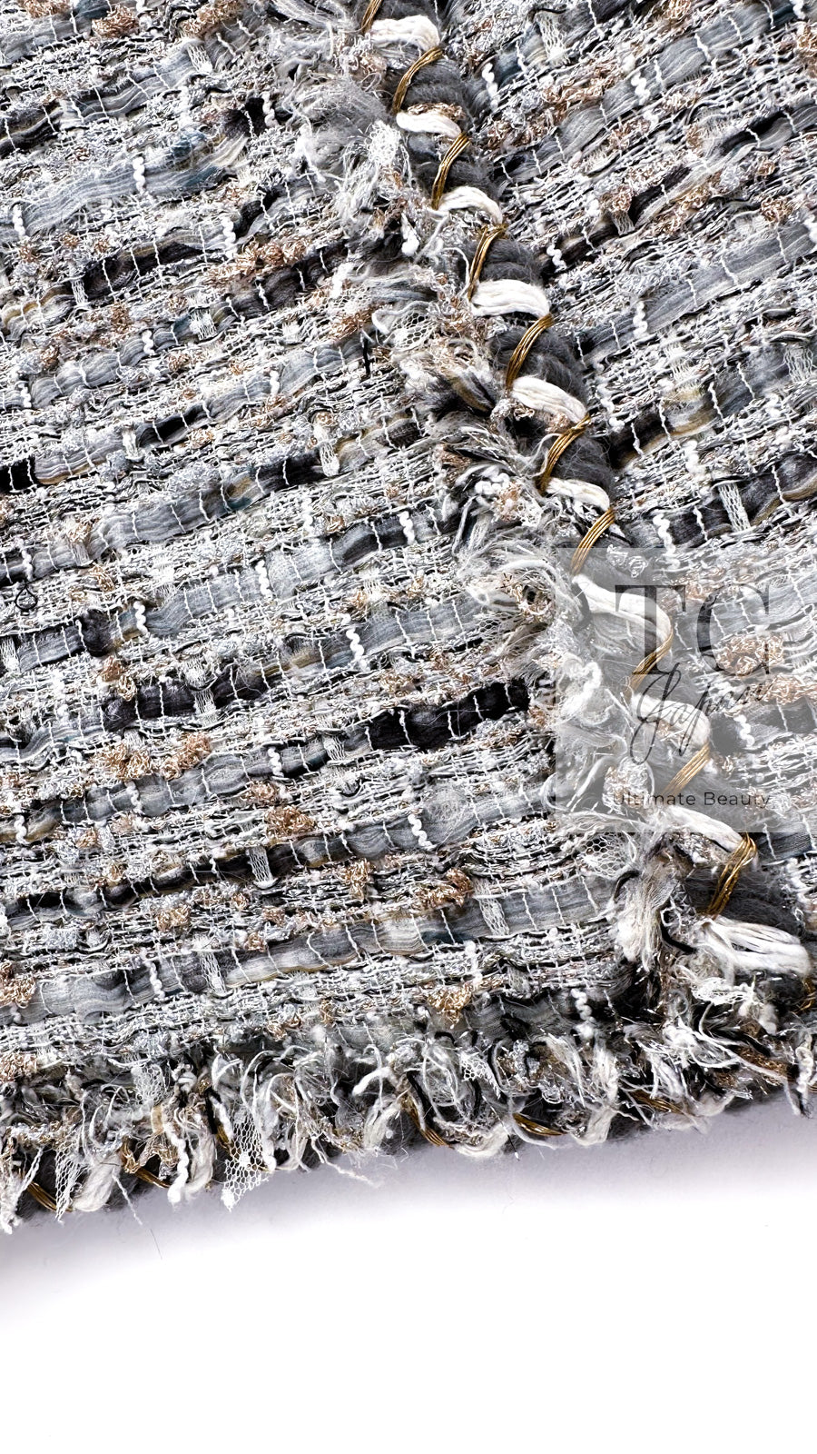 CHANEL 08A Sarah Jessica Parker Grey Multi Tweed Jacket 40 シャネル サラ ジェシカ着用 グレー マルチ ツイード ジャケット 即発
