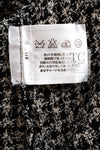CHANEL 09S Black White Silk Wool Cardigan Jacket 38 シャネル ブラック ホワイト シルク ウール カーディガン ジャケット 即発