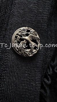CHANEL 10S Scarlett Johansson Black Knit Dress 34 36 38 40 シャネル ブラック・ワッフル・ニット・ワンピース・カーディガン 即発 - TC JAPAN