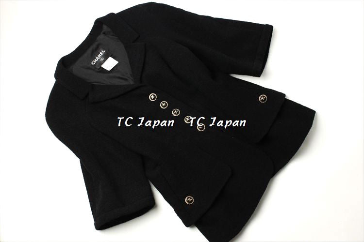 CHANEL 07S Black or Pink or Ivory CC Button Jacket 36 シャネル CCボタン・ブラック・ピンク・アイボリー・ジャケット - シャネル TC JAPAN