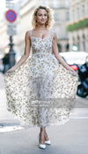 Christian Dior White EmbellishedDress 36 クリスチャン ディオール ホワイト・刺繍・ビーズ・ドレス・ワンピース 即発