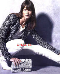 CHANEL 03A White Black Mixed Lesage Sequin Tweed Jacket 38 シャネル ホワイト ブラック ミックス ルサージュ スパンコール ツイード ジャケット 即発