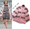 CHANEL 20S Pink White Cotton Knit Cardigan 38 40 42 シャネル ピンク ホワイト コットン ニット カーディガン 即発