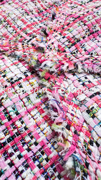 CHANEL 17PS Pink Multi Cotton Tweed Dress 34 シャネル ピンク・マルチカラー・コットン・ツイード・ワンピース 即発