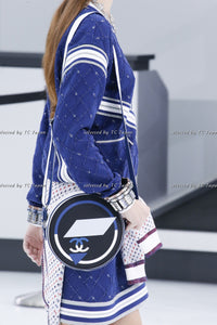 CHANEL 16S White Red Blue Tricolor Airplane Tops Sweater 38 シャネル ホワイト レッド ブルー 飛行機 ニット セーター トレーナー 即発