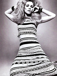 CHANEL 11C Pink Black Stripe Cashmere Knit Dress 36 シャネル ピンク ブラック ストライプ ボーダー カシミア100% ニット ワンピース 即発 - TC JAPAN