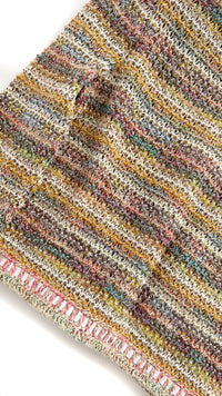 CHANEL 17C Creme Marigold Multi Cotton Cardigan 34 36 シャネル クリーム マリゴールド コットン ストレッチ テープ トリム カーディガン 即発