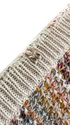 CHANEL 17C Creme Marigold Multi Cotton Cardigan 34 36 シャネル クリーム マリゴールド コットン ストレッチ テープ トリム カーディガン 即発