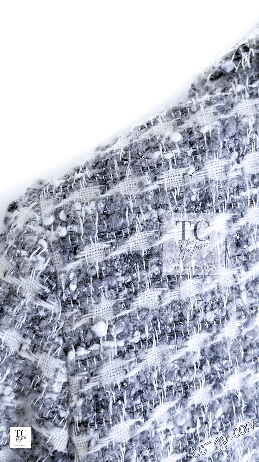 CHANEL 05A Gray Mix Camellia Brooch Wool Tweed Jacket Skirt Suit 36 シャネル グレー ふんわり カメリア付 ウール ツイード ジャケット スカート スーツ 即発