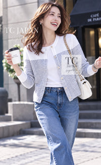 CHANEL 2024 24 COCO Beach White Silver CC Logo Buttons Knit Cardigan 13
