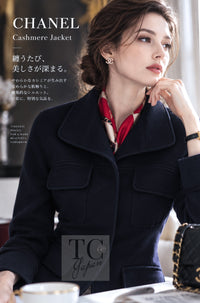 シャネル ジャケット CHANEL ネイビー ダークネイビー テーラード、ブレザー レディース ココマークボタン