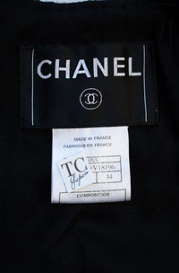 CHANEL Jacket 08A Little Black Tweed Wool 34 36 38 | UK