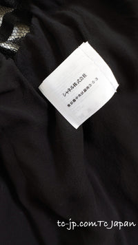 CHANEL 09C Black Jewel Embellished Mesh Lesage Tweed Cardigan Jacket 42 44 シャネル ブラック ジュエリー ビーズ メッシュレース カーディガン ジャケット 即発