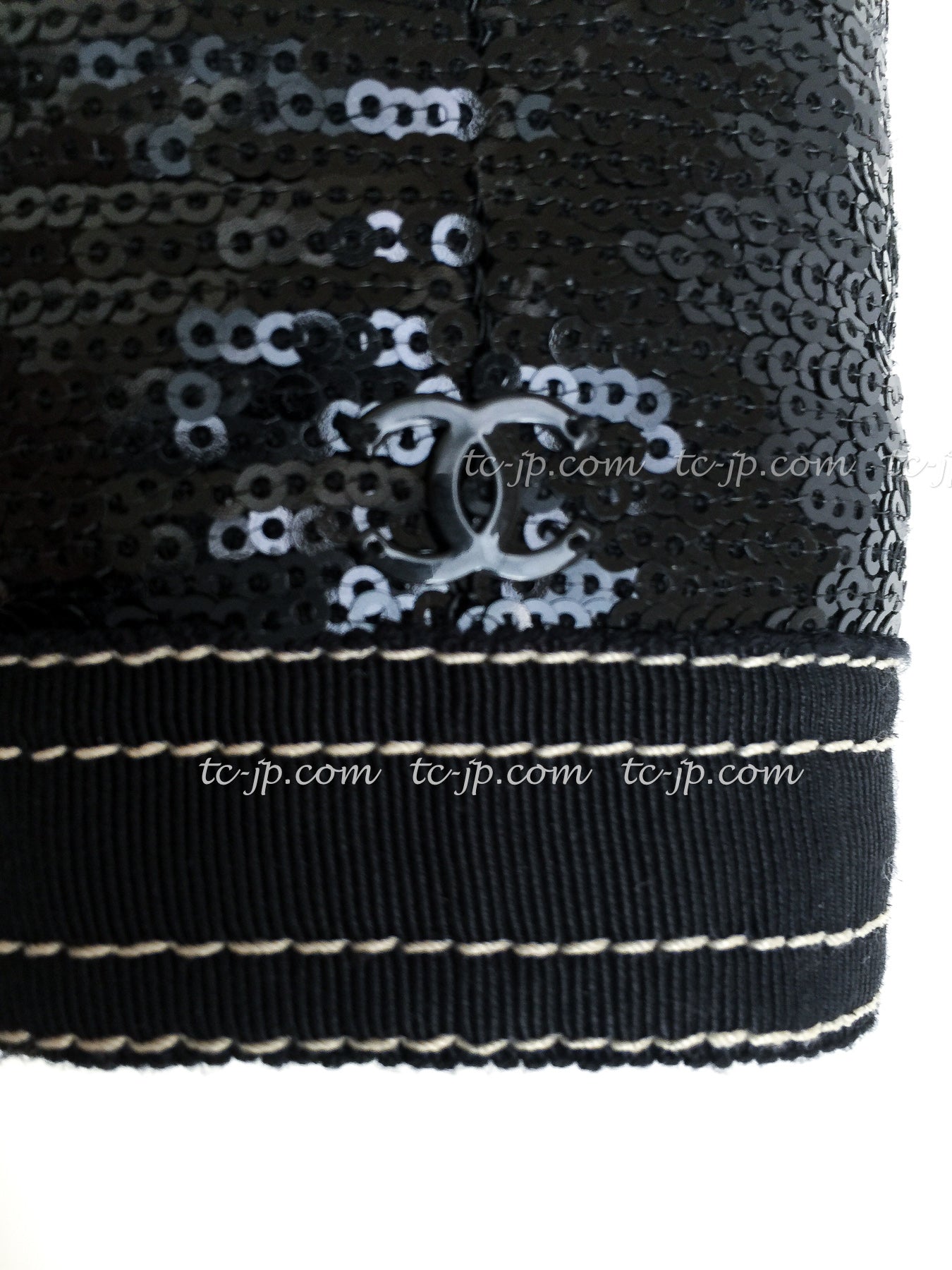 CHANEL 13C Black Sequins Cropped Party Zipper Jacket Keira Knightley 34 36 シャネル ブラック スパンコール クロップド丈 パーディー ジッパー ジャケット キーラ・ナイトレイ 着用 即発 - TC JAPAN