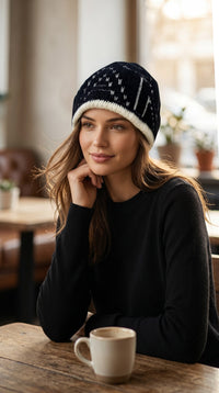 CHANEL black knit women's accessory / シャネル レディース ブラック ニット アクセサリー