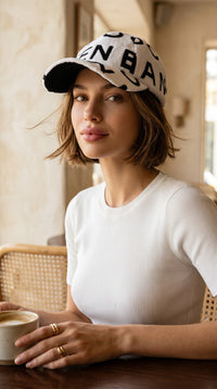 CHANEL White cap Women COCO Mark Logo Design シャネル ホワイト キャップ レディース ココマーク・ロゴデザイン