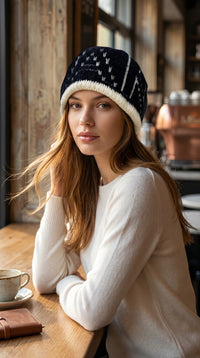 CHANEL black knit women's accessory / シャネル レディース ブラック ニット アクセサリー