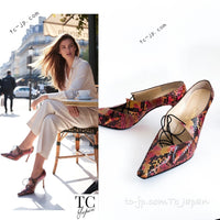 CHANEL 00T Python Leather Pumps Heels Shoes シャネル 高級パイソン レザー パンプス ヒール シューズ 即発 - TC JAPAN