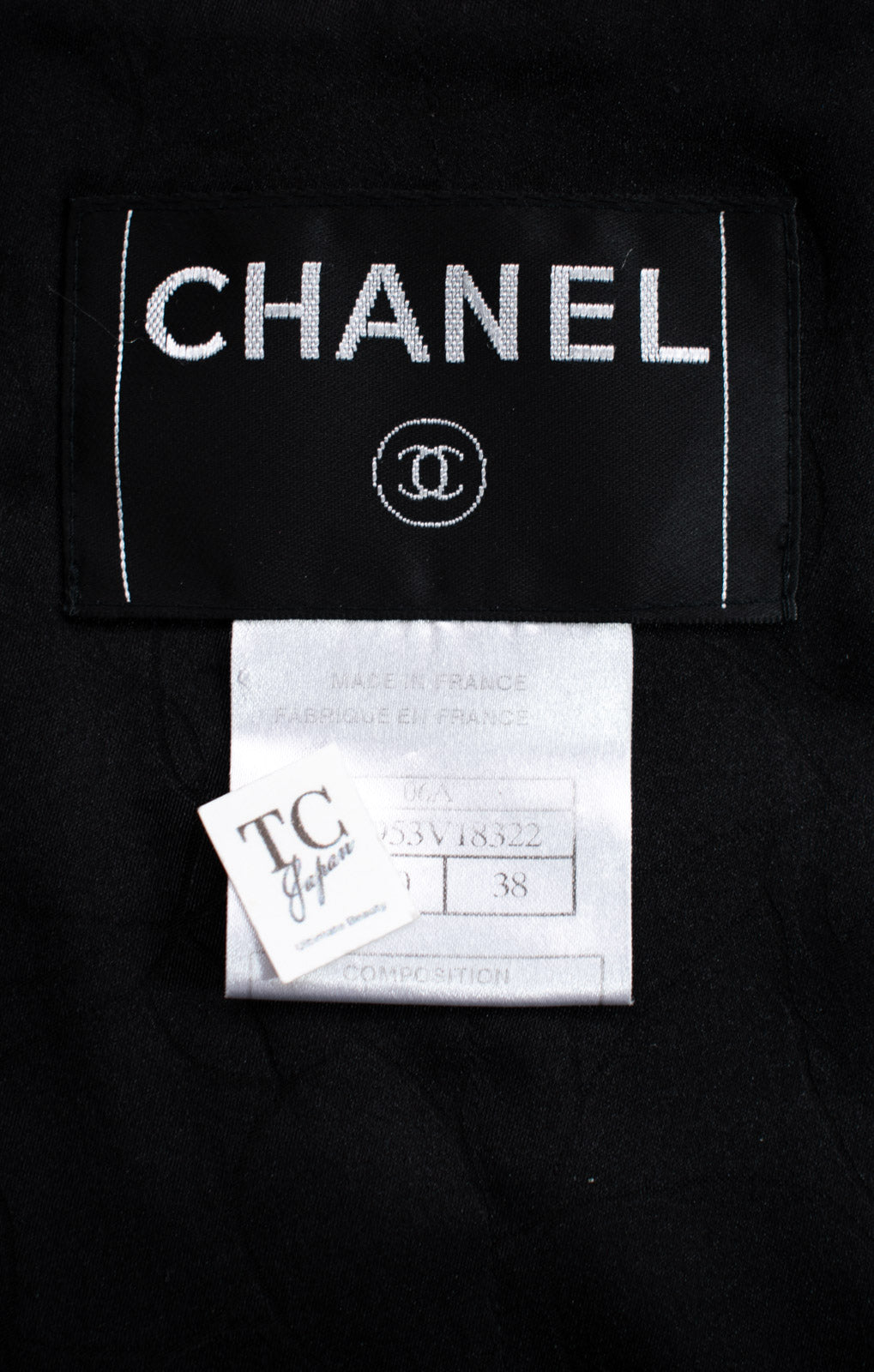 CHANEL 06PF Black Ivory Trim Boucle Wool Tweed Jacket 38 シャネル ブラック アイボリー トリミング ブークレ ウール ツイード ジャケット 即発