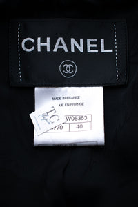CHANEL 13PF Black Tartan Check Tweed Jacket 36 シャネル ブラック タータンチェック ツイード ジャケット 即発 - TC JAPAN